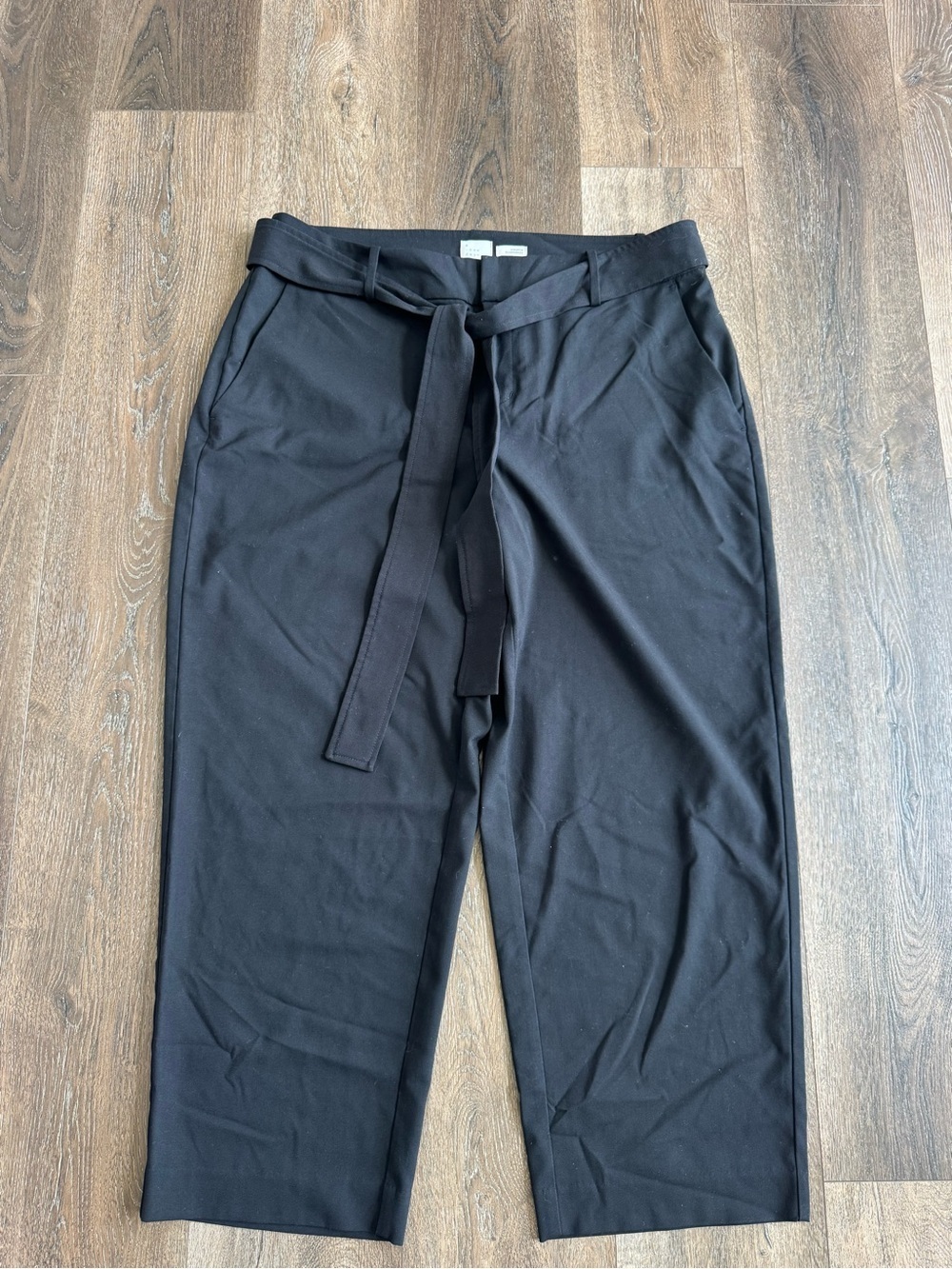 a new day Black Tie-Waist Pants